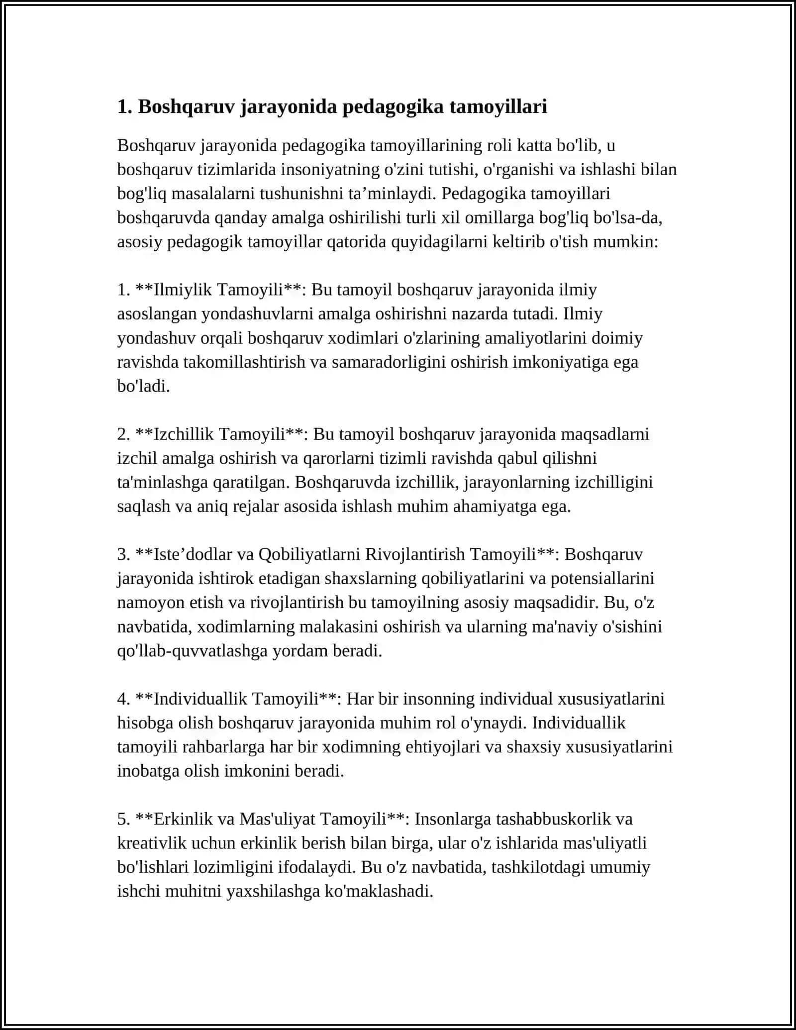 BOSHQARUVDA PEDAGAGIKA VA PSIXOLOGIYA FANLARINING O’RNI 3