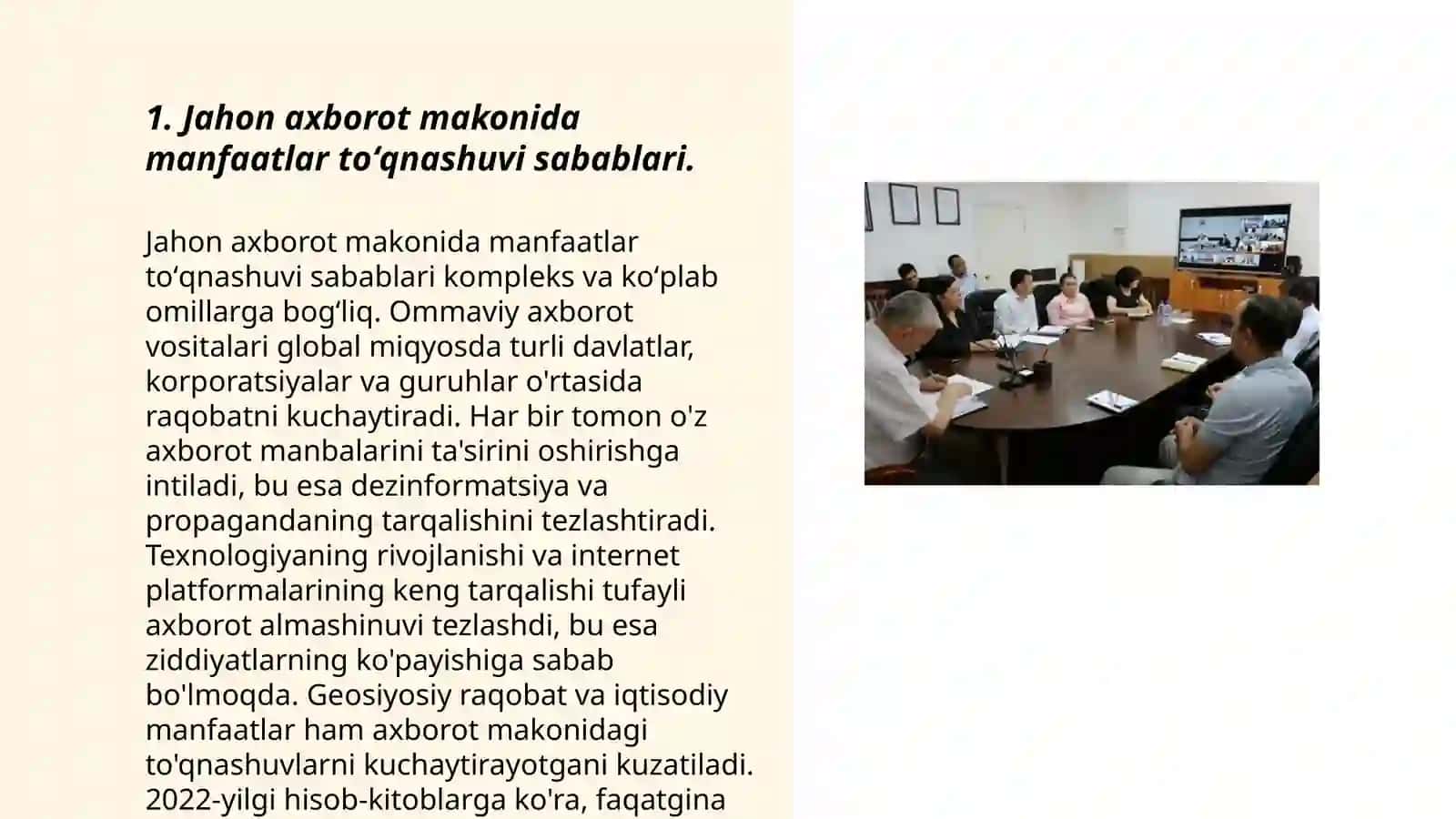 Jahon media va axborot makoni: manfaatlar toʻqnashuvi, muammolar, yechimlar 3