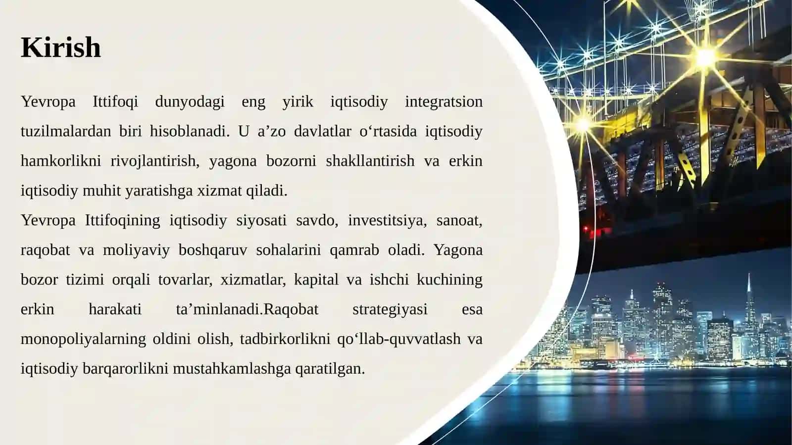 YEVROPA ITTIFOQINING IQTISODIY SIYOSATI: YAGONA BOZOR VA RAQOBAT STRATEGIYASI 3
