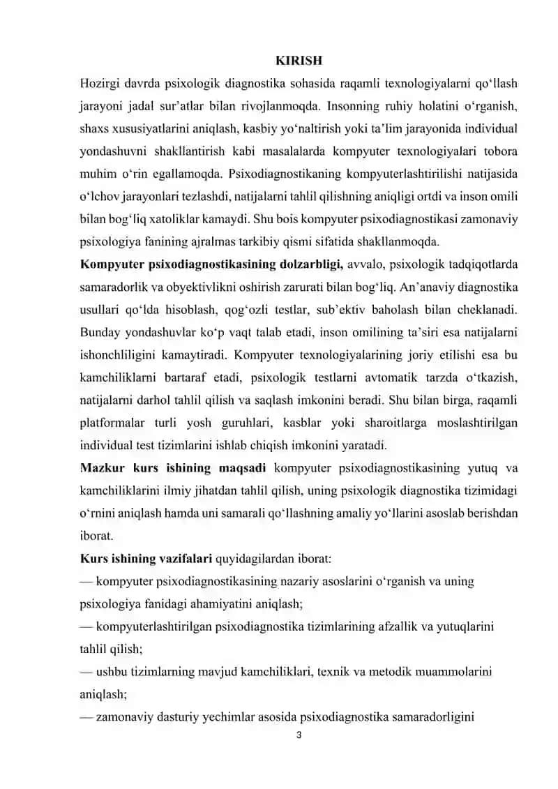 KOMPYUTER PSIXODIAGNOSTIKASINING YUTUQ VA KAMCHILIKLARI. 3