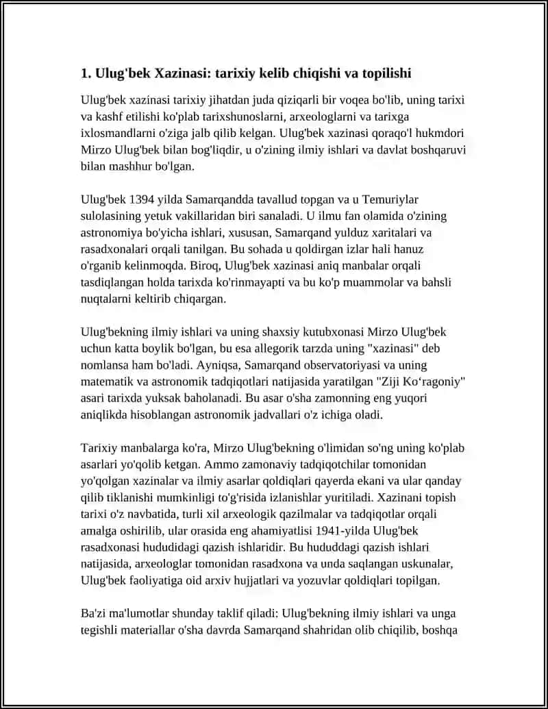 ULUG'BEK XAZINASI 3