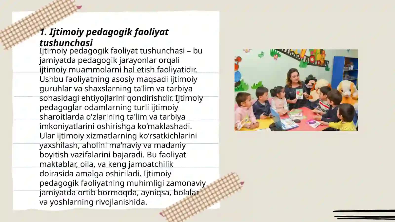 Ijtimoiy pedagogik faoliyatda bolalarning moslashuv koʻnikmalarni shakillantirish 3