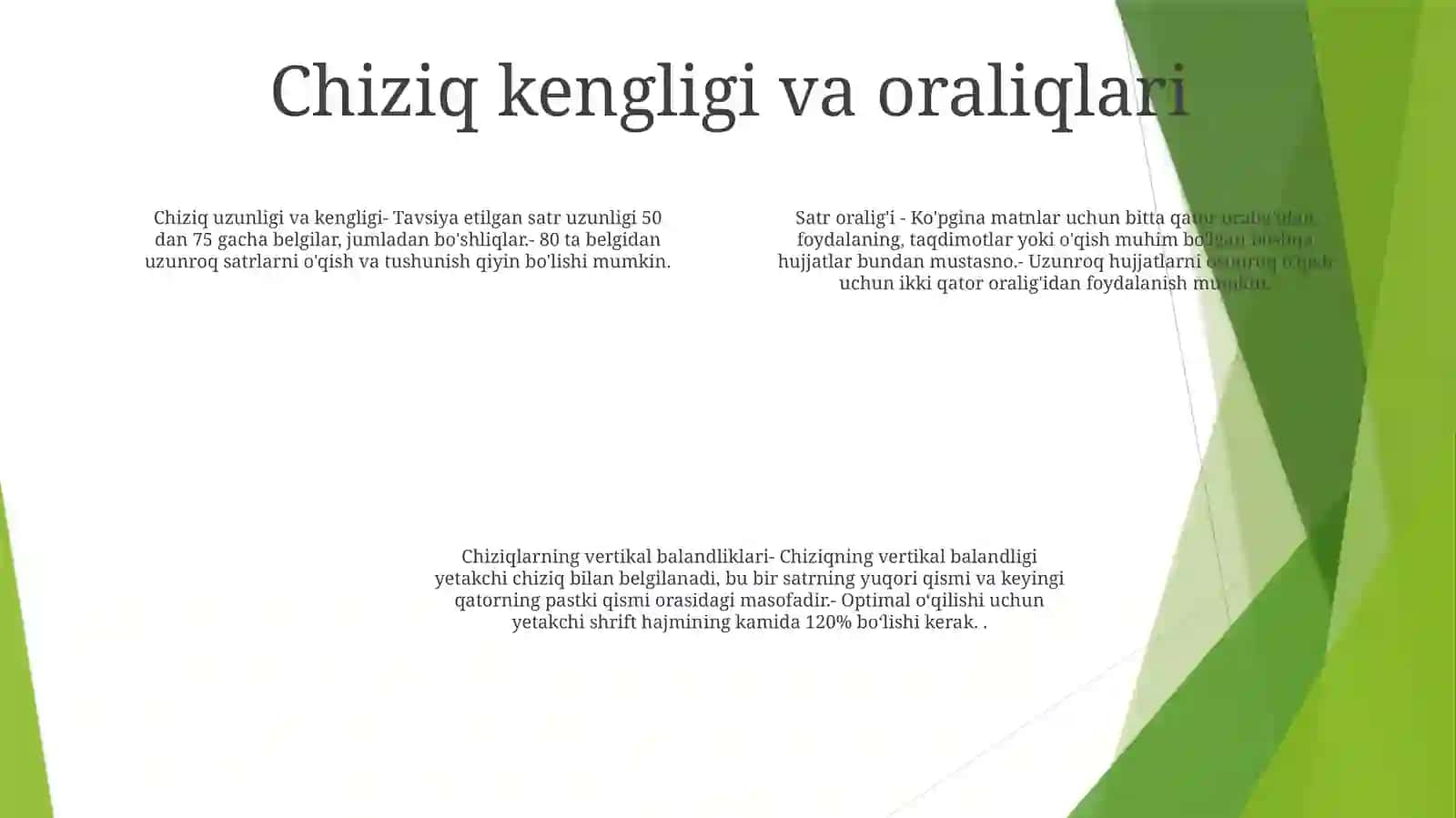 Yo‘L Belgi Chiziqlarini Tushurishga Qo‘YiladiganUmumiyTalablar 3