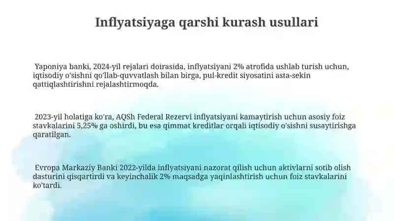 Pul va Inflatsiya 3