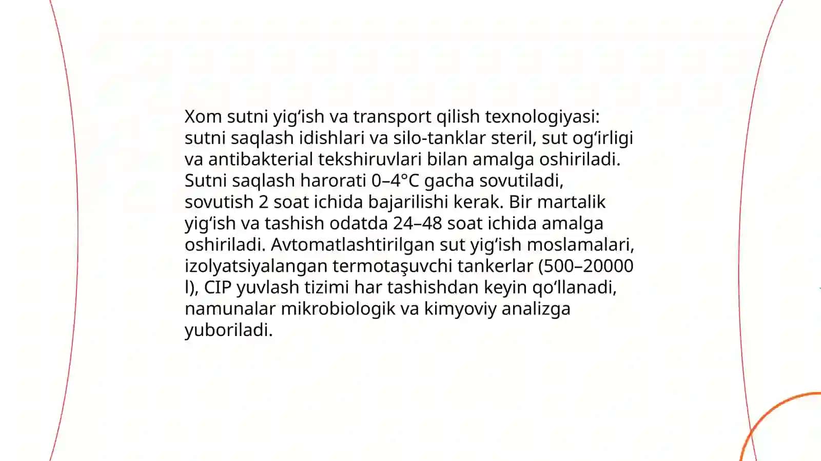 Sut va achitilgan sut mahsulotlarini ishlab chiqarish texnalogiyasi 3