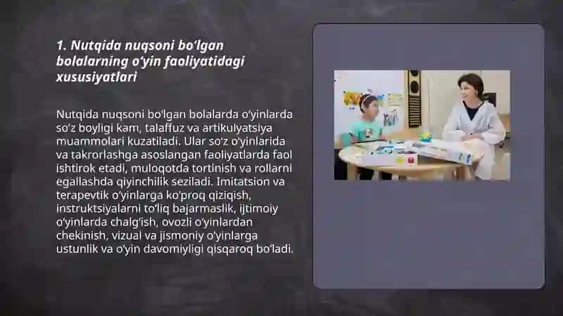 Maktabgacha ta'lim yoshidagi nutqida nuqsoni bo'lgan bolalarning faoliyat xususiyatlari 3