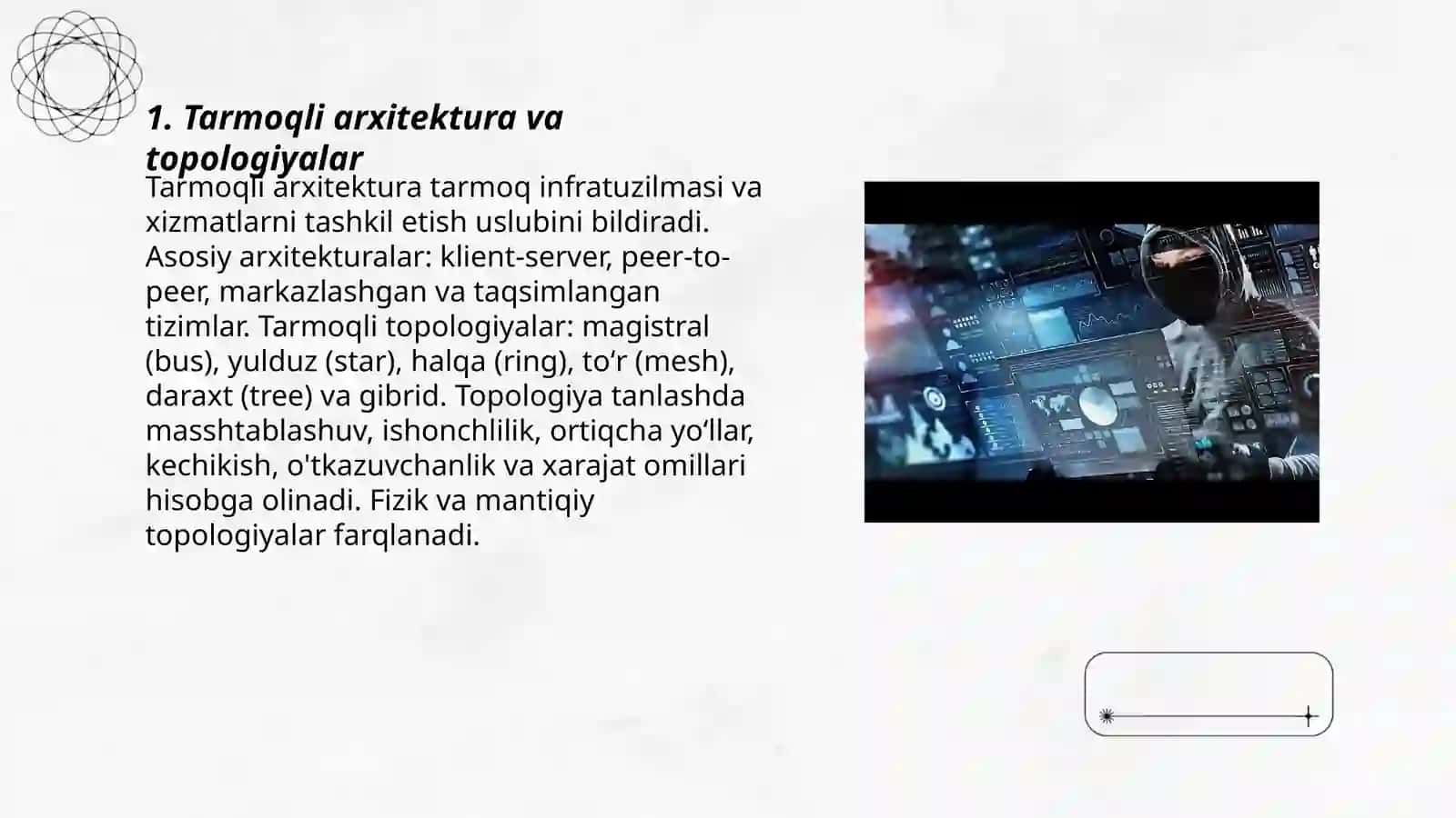 Tarmoqli texnalogiyalar va internet xizmatlari 3