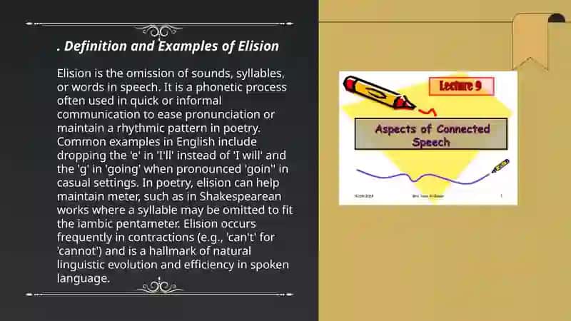 A spects of connected speech Ellision flapping glottal stop 3