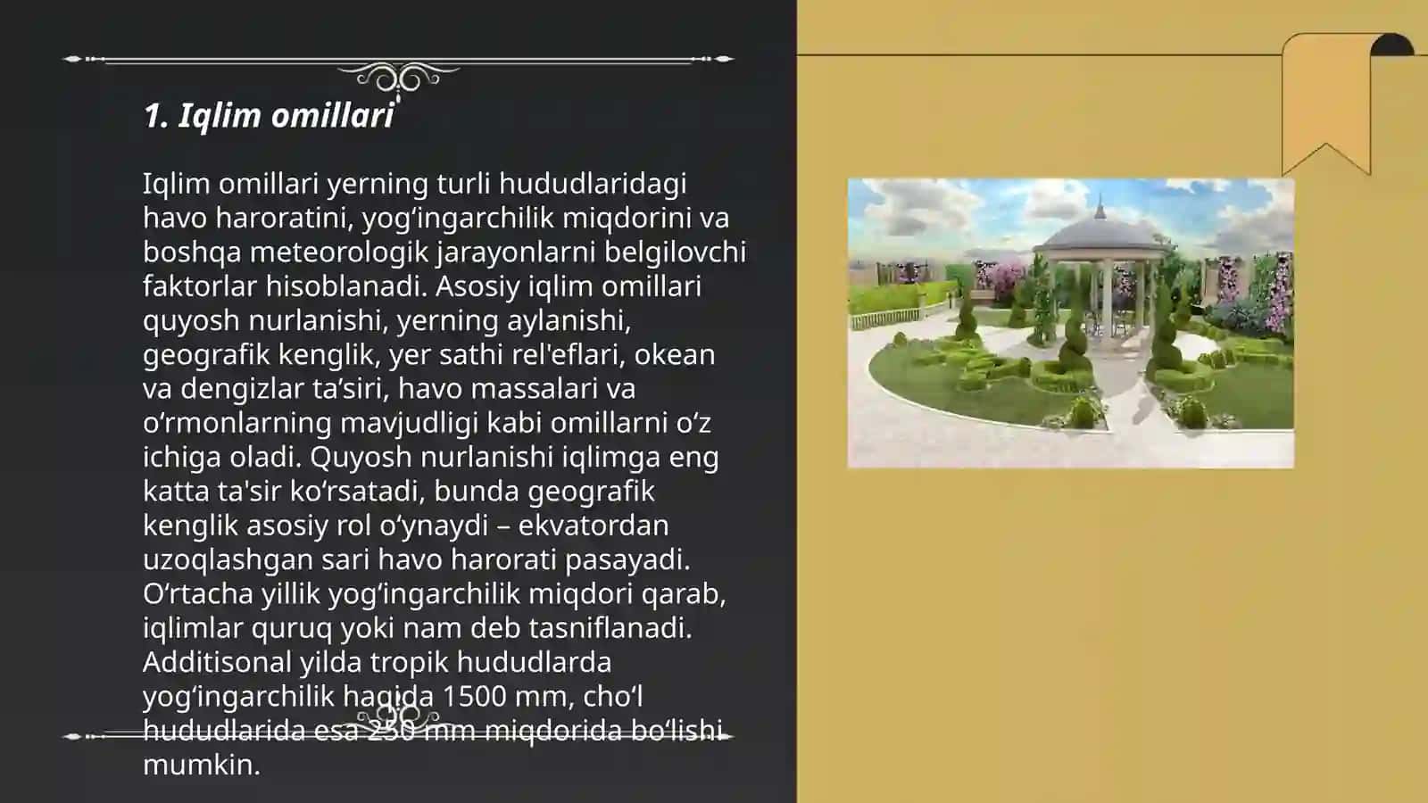 Landshaft hosil qiluvchi omillar 3