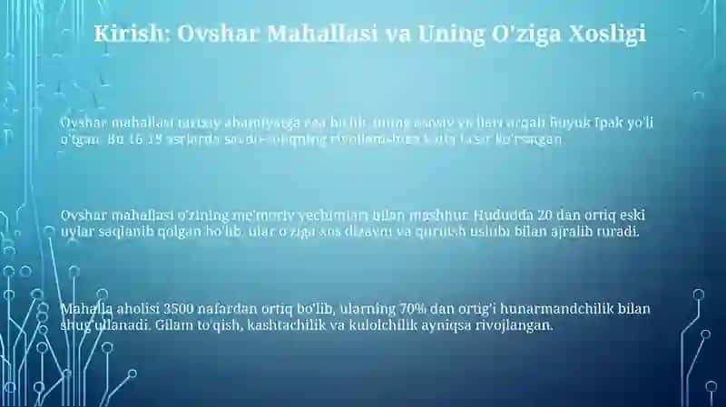 Ovshar mahallasi haqida 3