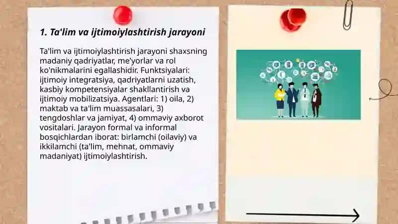 Ta'lim va ijtimoiylashtirish jarayoni 3