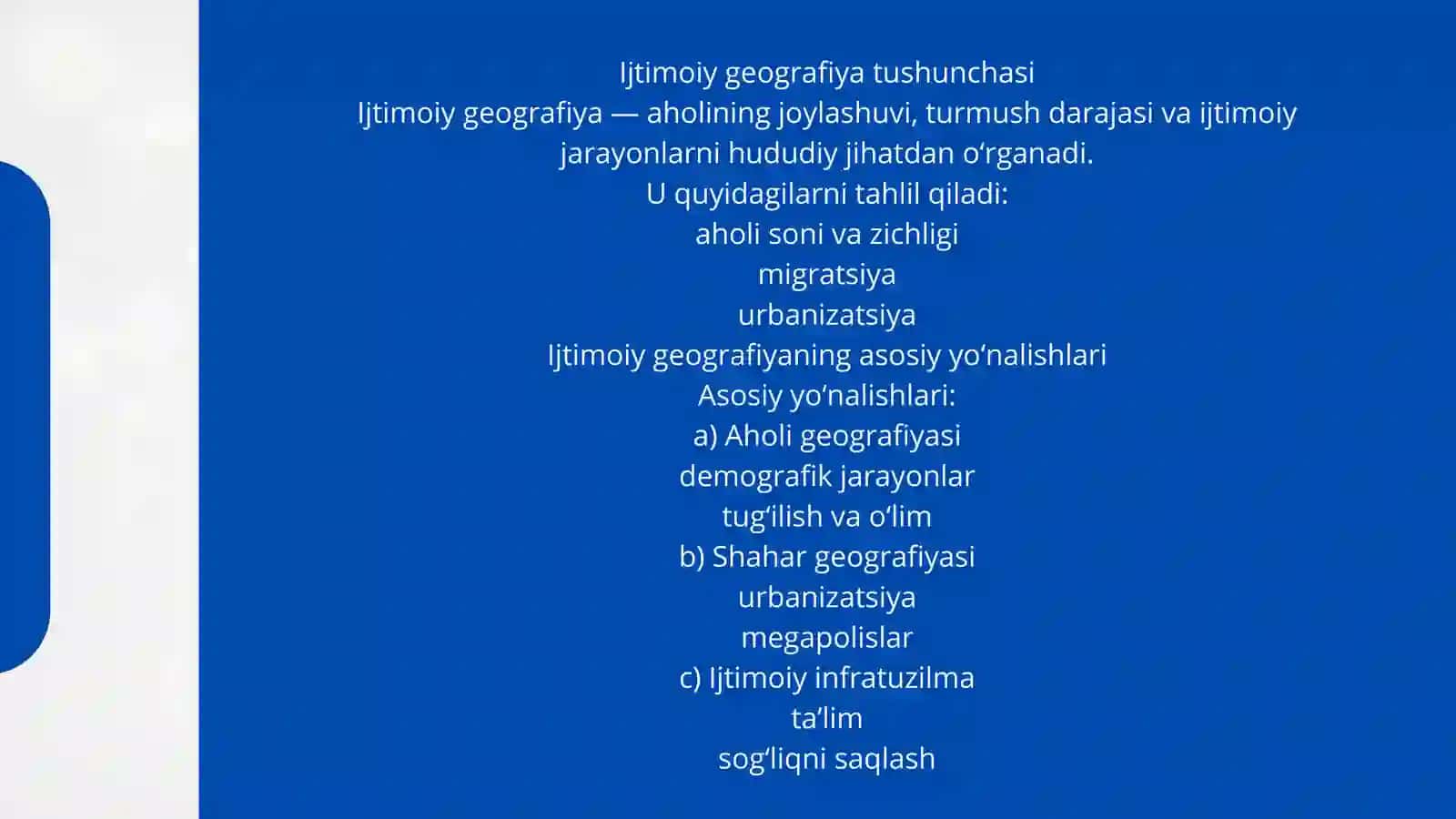 Ijtimoiy geografiya va mintaqaviy iqtisodiyot 3