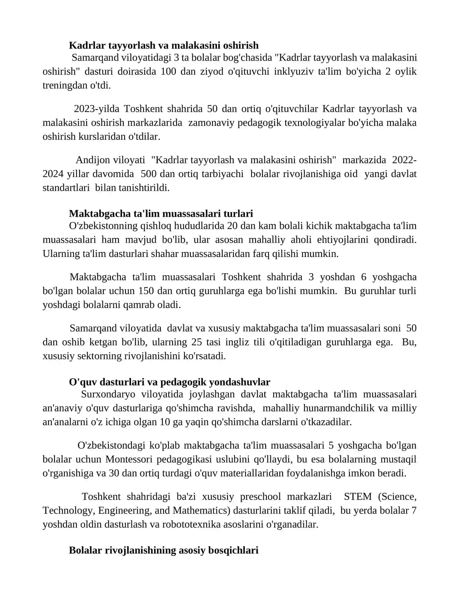 Maktabgacha taʼlim tashkilotlarda markazlar 3