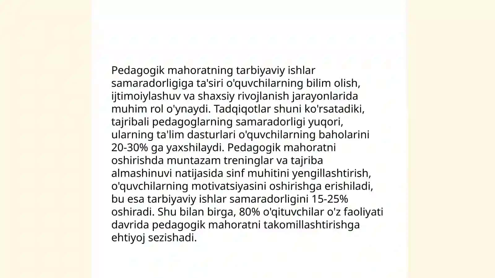 Pedagogik mahoratning tarbiyaviy ishlar samaradorligiga ta'siri 3