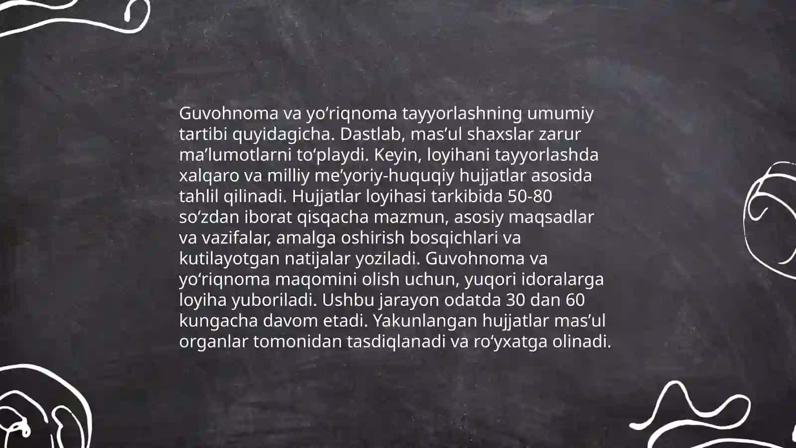 Guvohnoma va yoʻriqnoma tayyorlanish tartibi 3