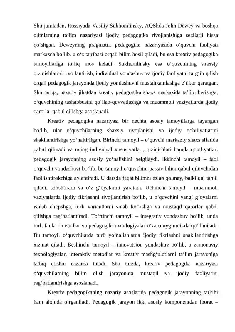 Kreativ pedagogikaning mazmuni 3