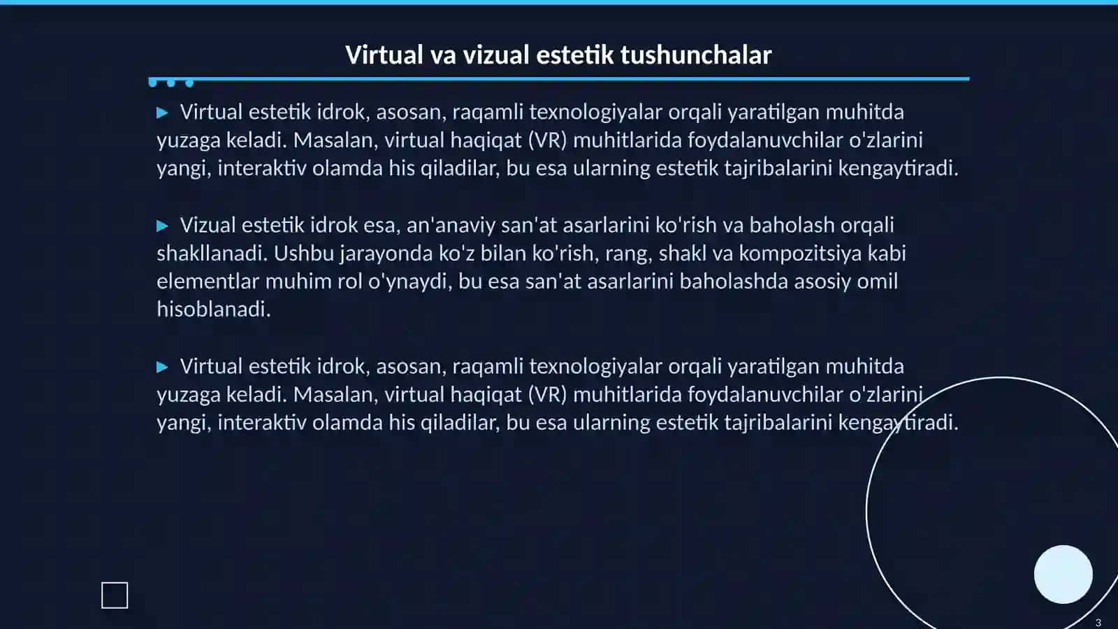 Olamni virtual va vizual estetik idrok etishning farqlari 3