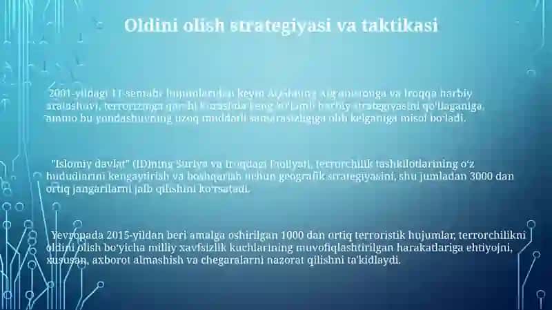 Dunyo hamjamiyati ekstremizm va terrorizmga qarshi kurash tajribasi 3