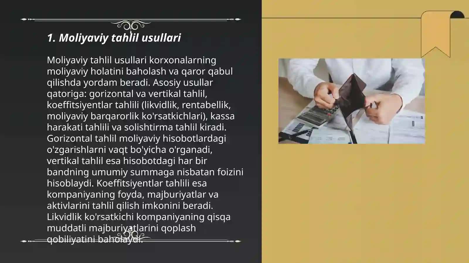 Moliyaviy tahlil usullari 3