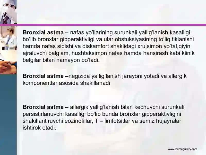 Bronxial astmaning zamonaviy tashxislash usullari. 3