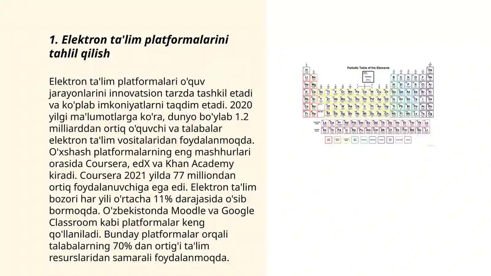 Elektron ta'lim resurslarini analiz qilish. Ularni to'g'ri tanlash 3