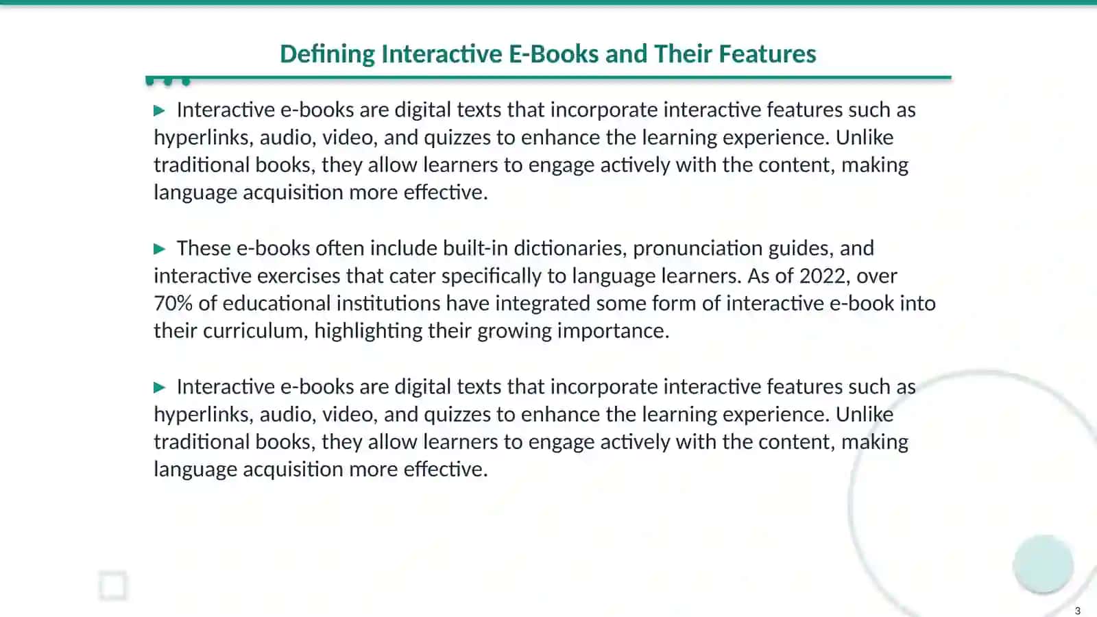 Advantages of interactive e-books for language learners 3