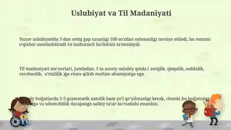 Uslubiyat va Til Madaniyati 3