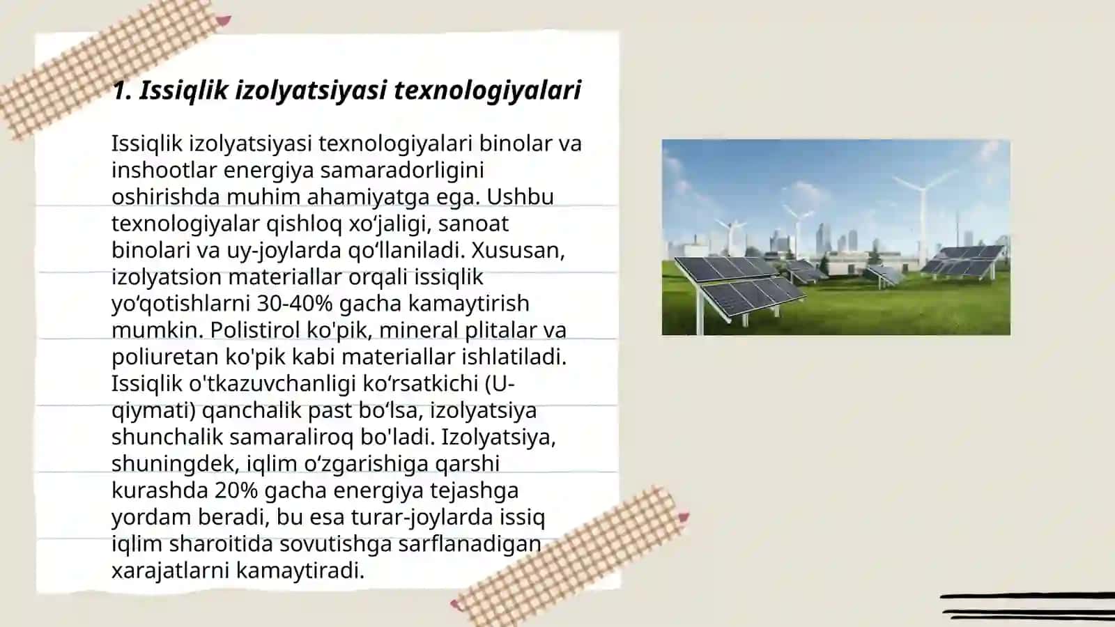 Issiqlik izolyatsiyasi texnologiyalari 3