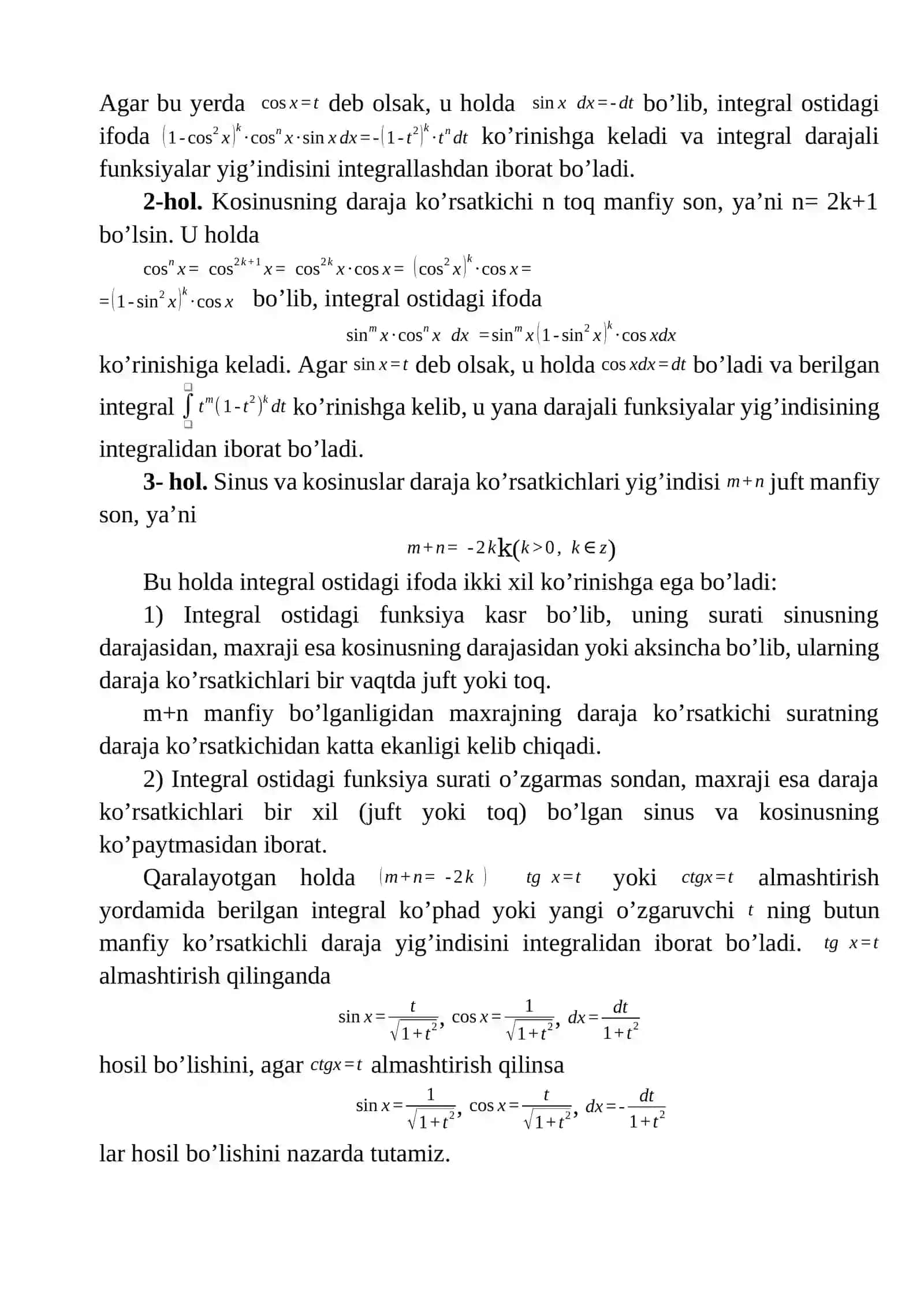 Matematik Analiz - Ko'p izlanadigan misollar 3