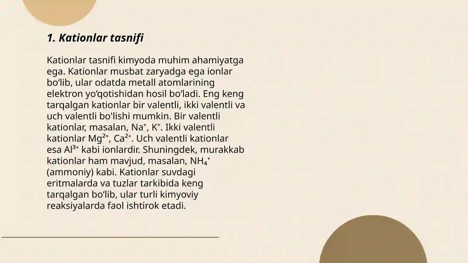 Kationlarni kislota asosli guruhlanishi 3