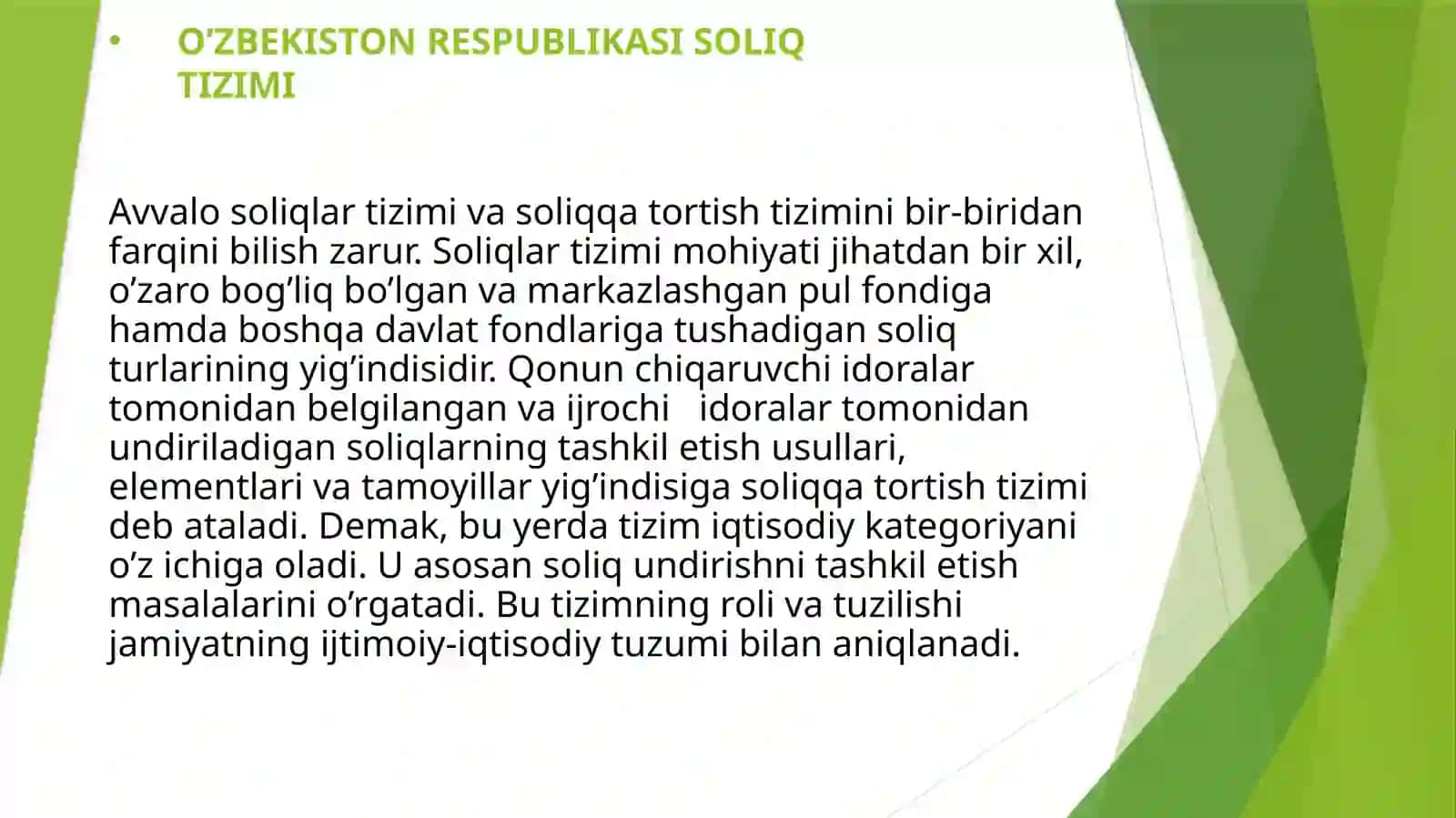 O’zbekiston Respublikasi Soliq Tizimi 3