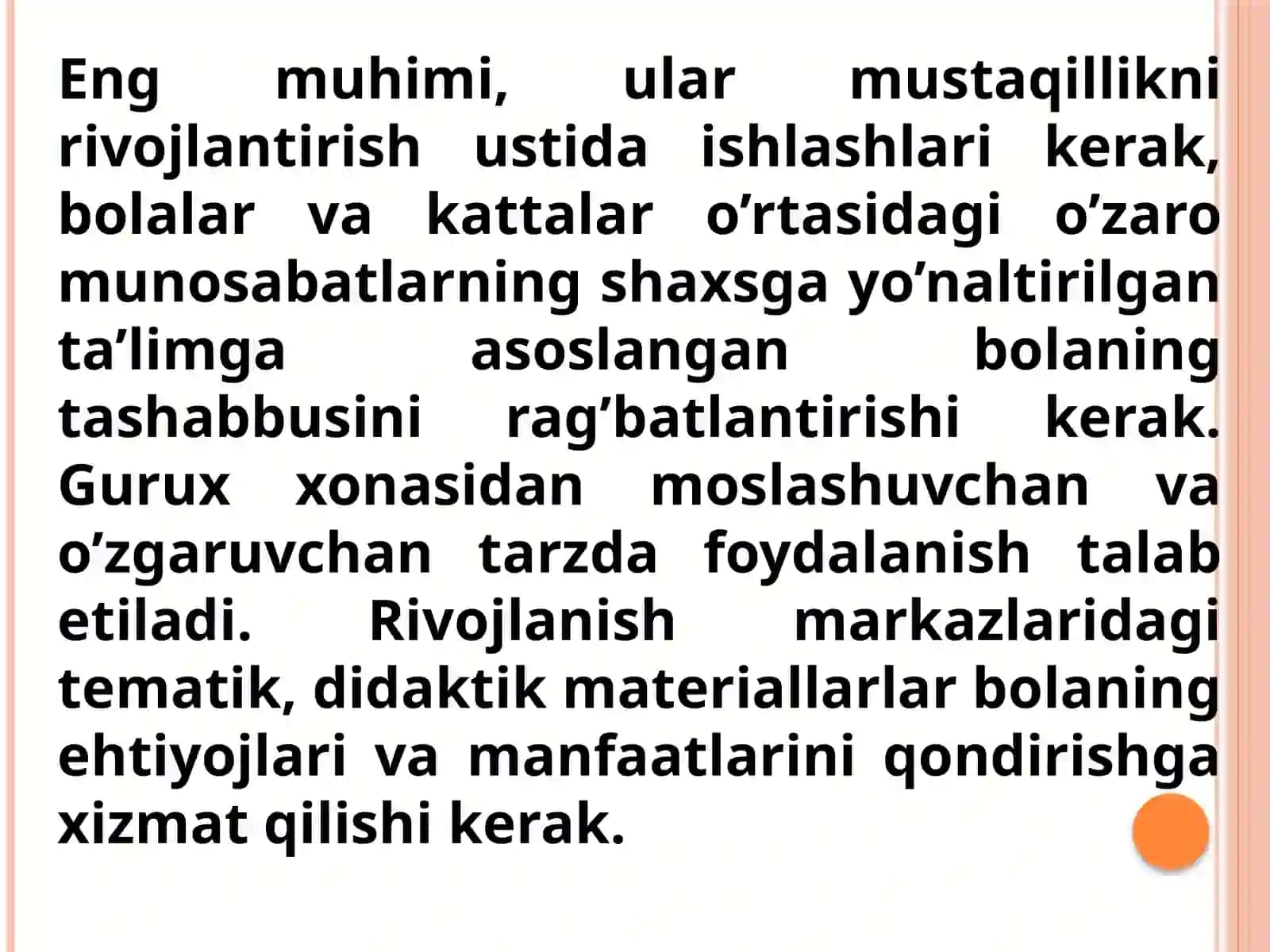 Rivojlantiruvchi muhitni tashkil qilish 3