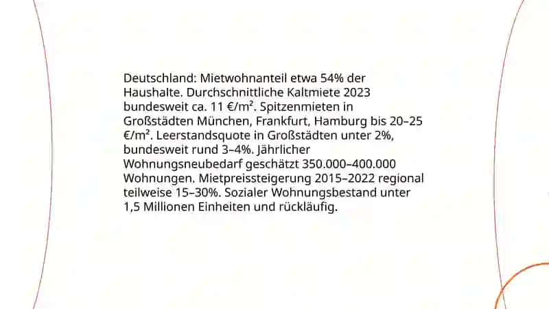 Wohnungsmarkt und Mietpreise 3