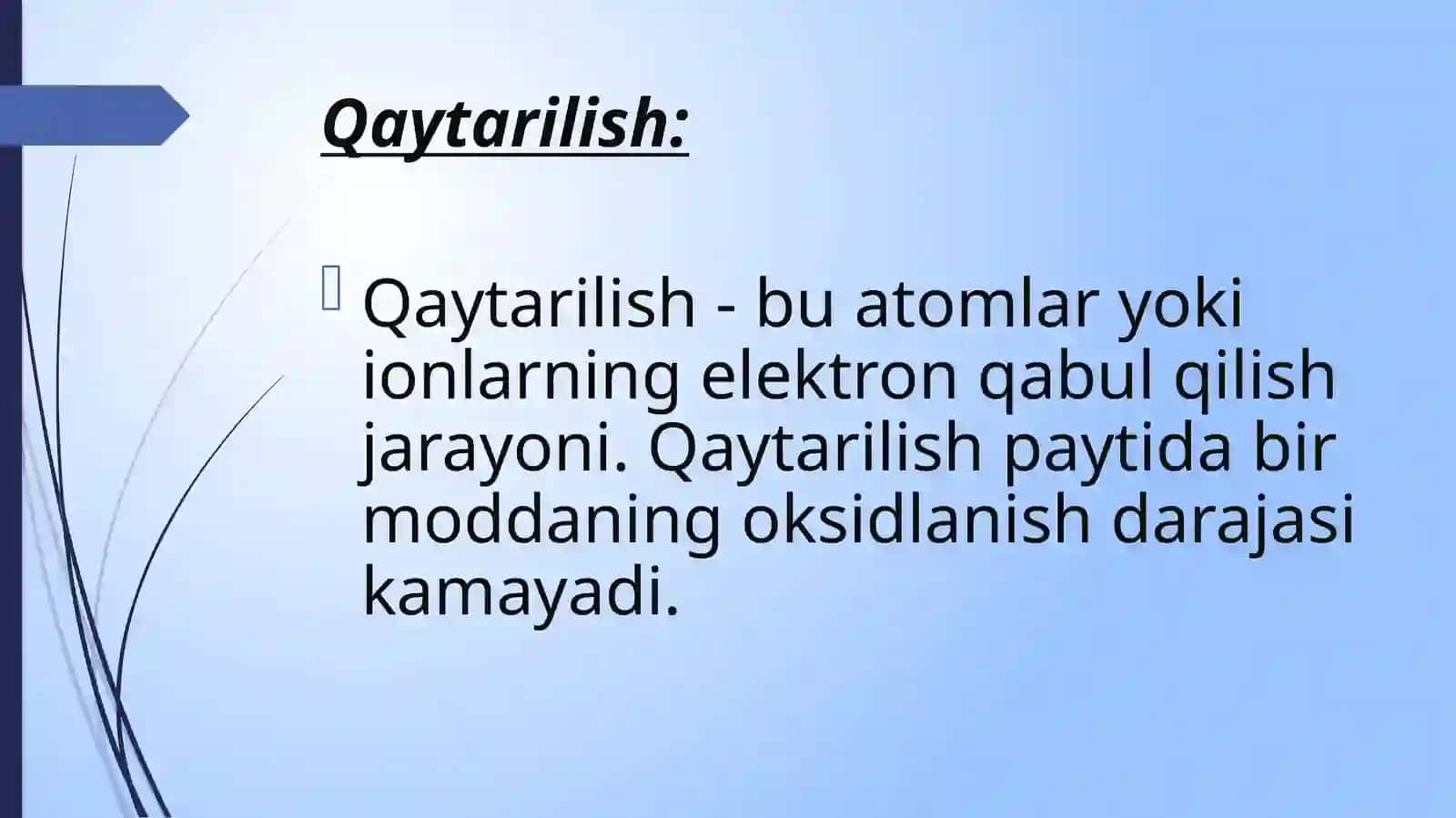 Oksidlanish Qaytarilish Reaksiyalari 3