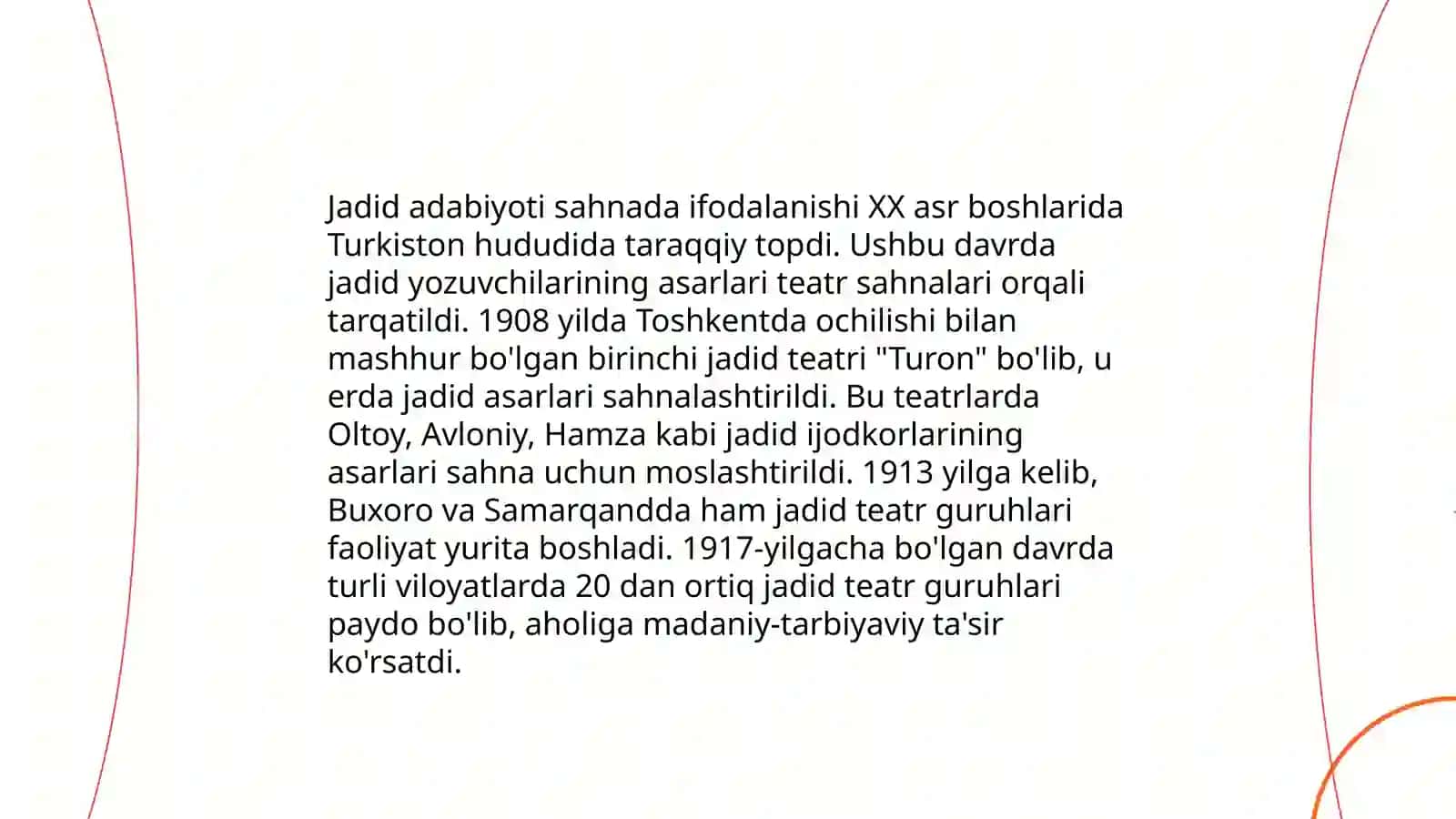 Jadid adabiyoti namunalari sahnada va ekranda 3