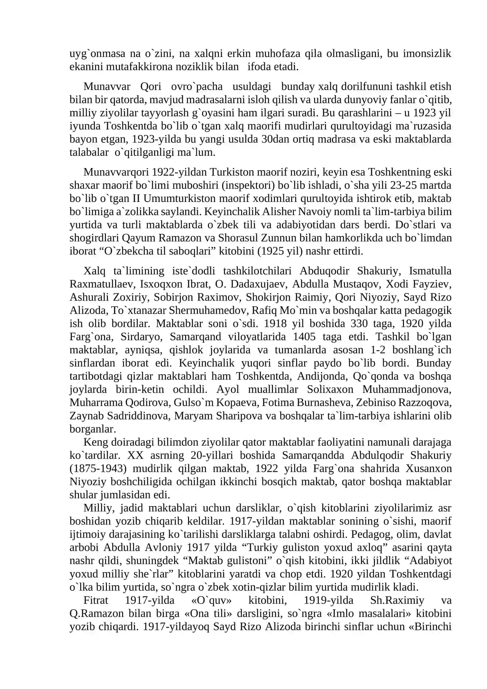 1924-1991 YILLARDA O`ZBEKISTONDA TA`LIM TIZIMI VA PEDAGOGIK FIKRLAR RIVOJI. MUSTAQIL O`ZBEKISTON TA`LIM TIZIMI. MUSTAQILLIK YILLARIDA PEDAGOGIK FIKRLAR RIVOJI 3