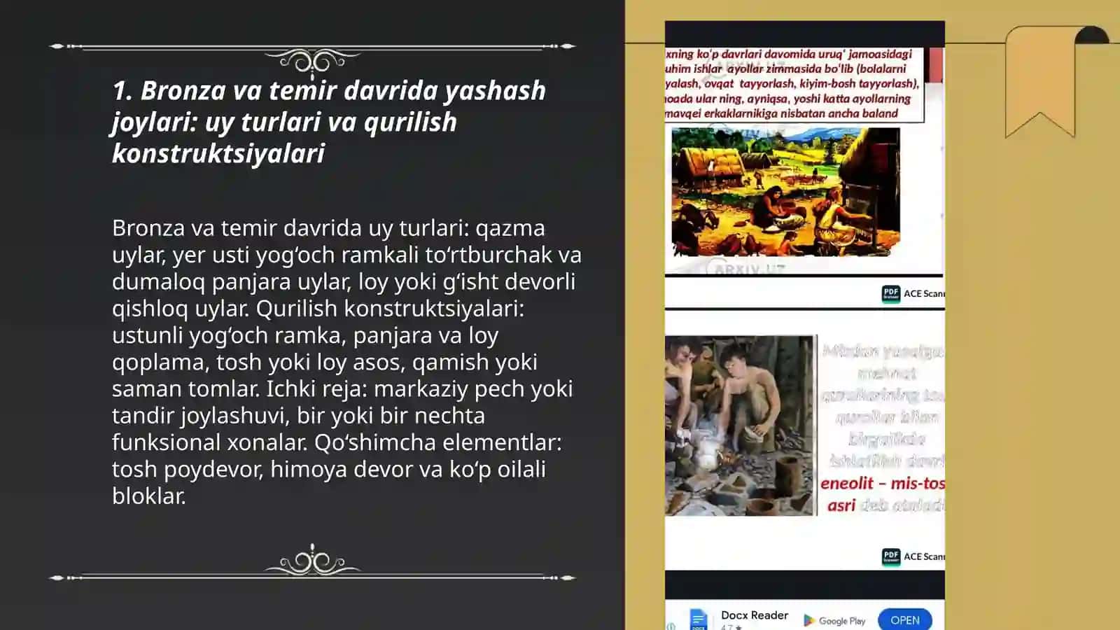 Bronza va temir davrida me'morchilik hususiyatlari 3