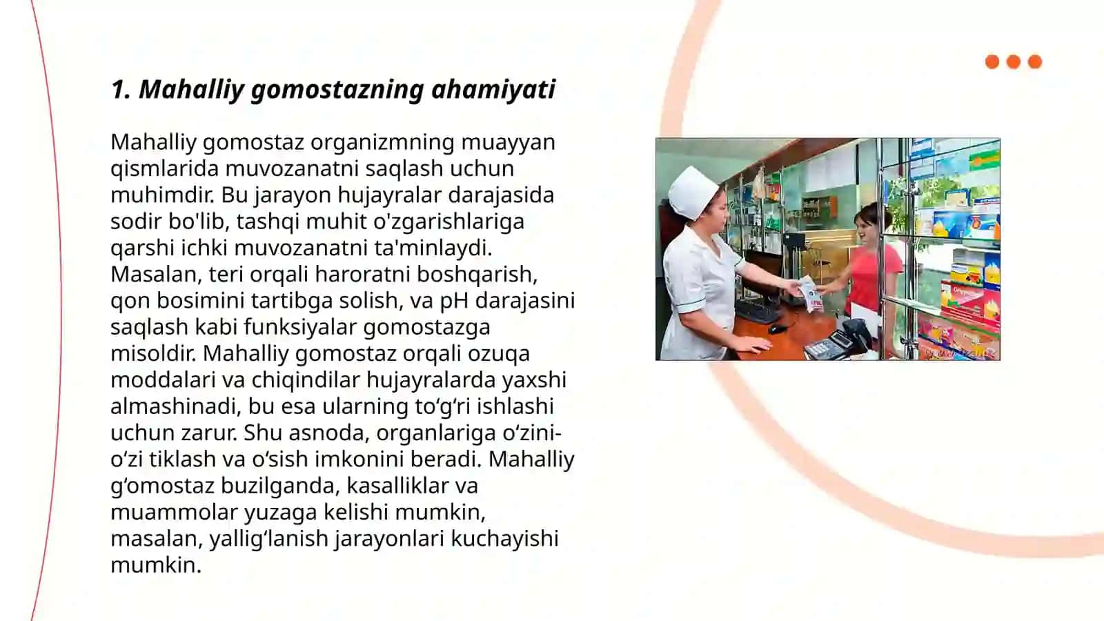 Mahalliy gomostaz uchun zamonaviy dori vositalari 3