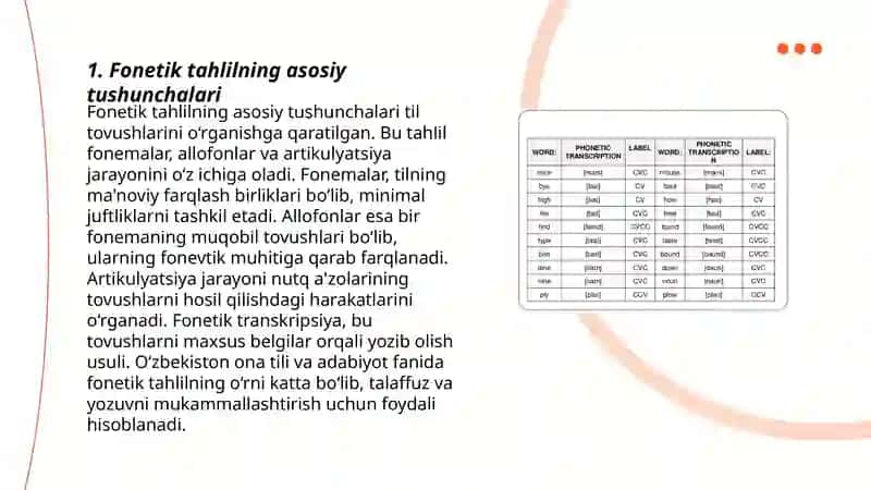 Fonetik tahlil namunasini tayyorlang 3