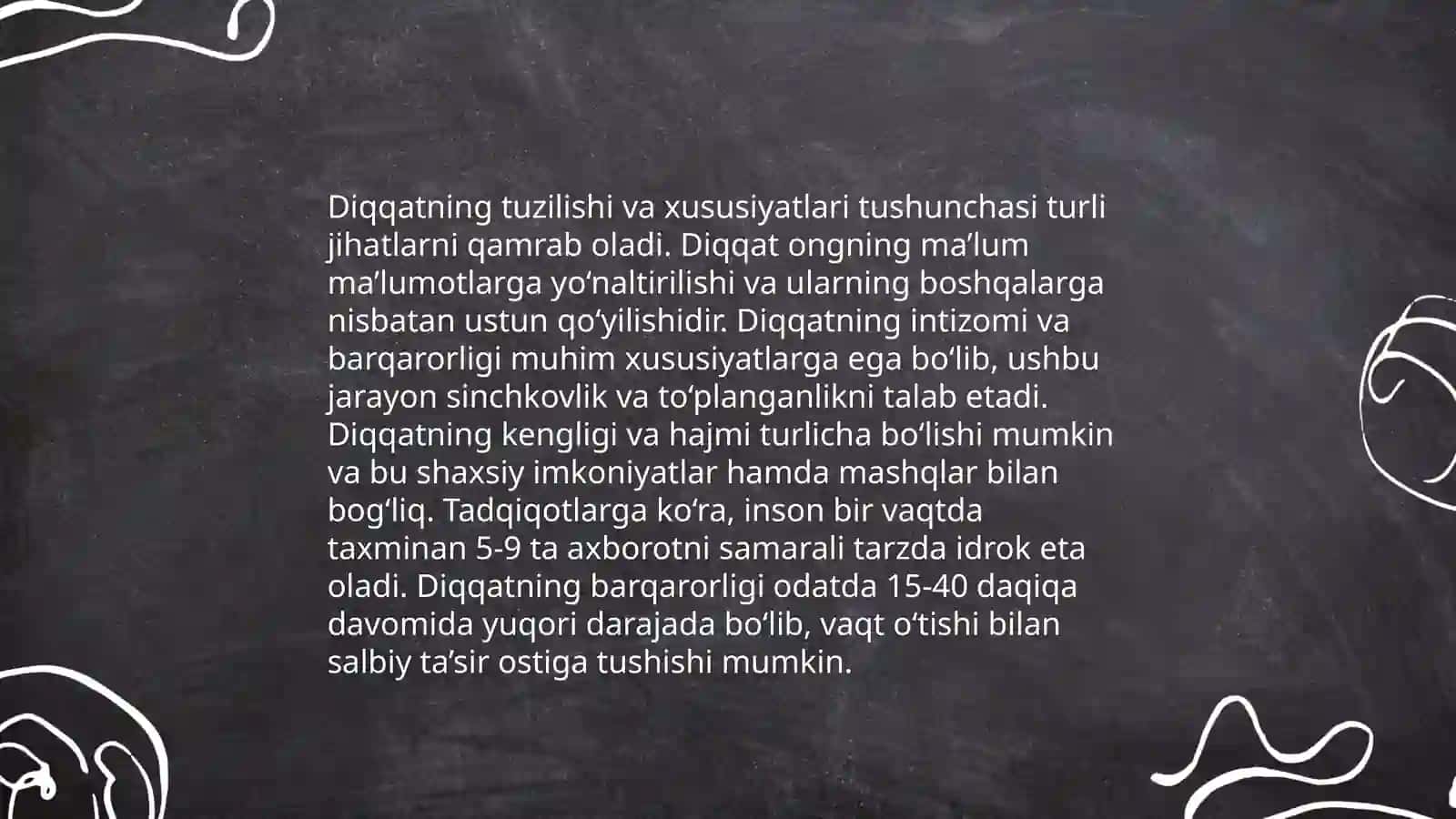 Diqqat diagnostikasi va korreksiyasi 3
