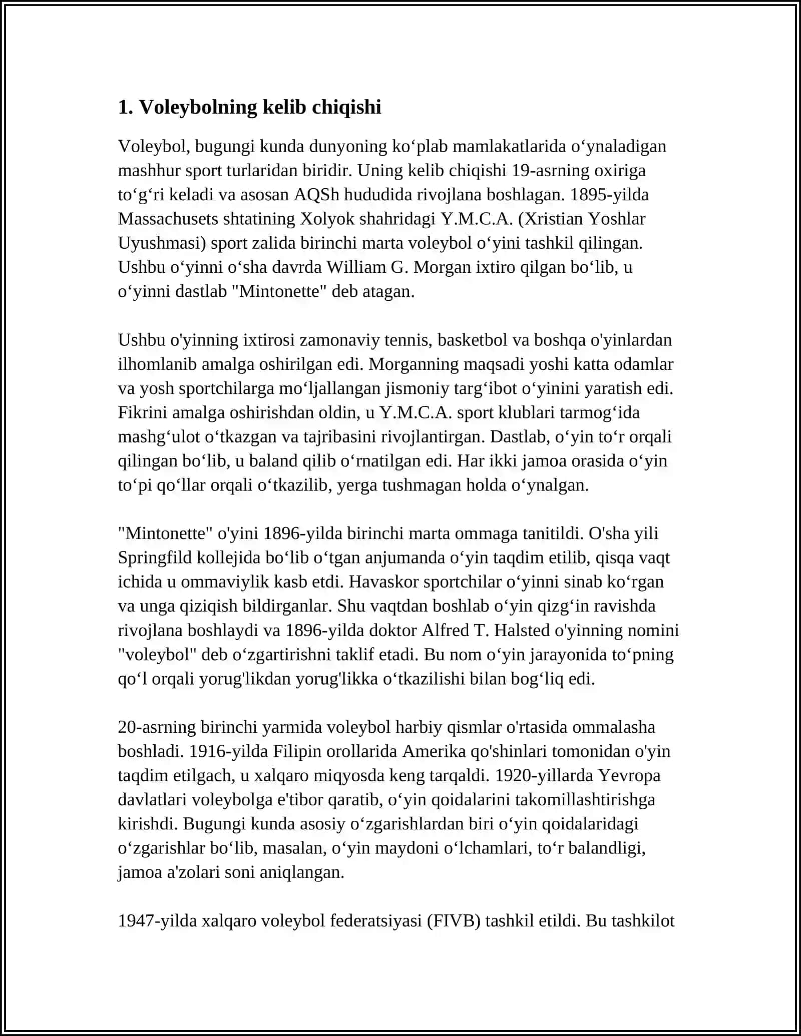 VALEYBOL TARIXI 3