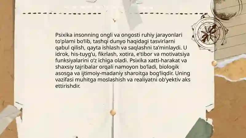 Psixika haqida umumiy tushuncha 3