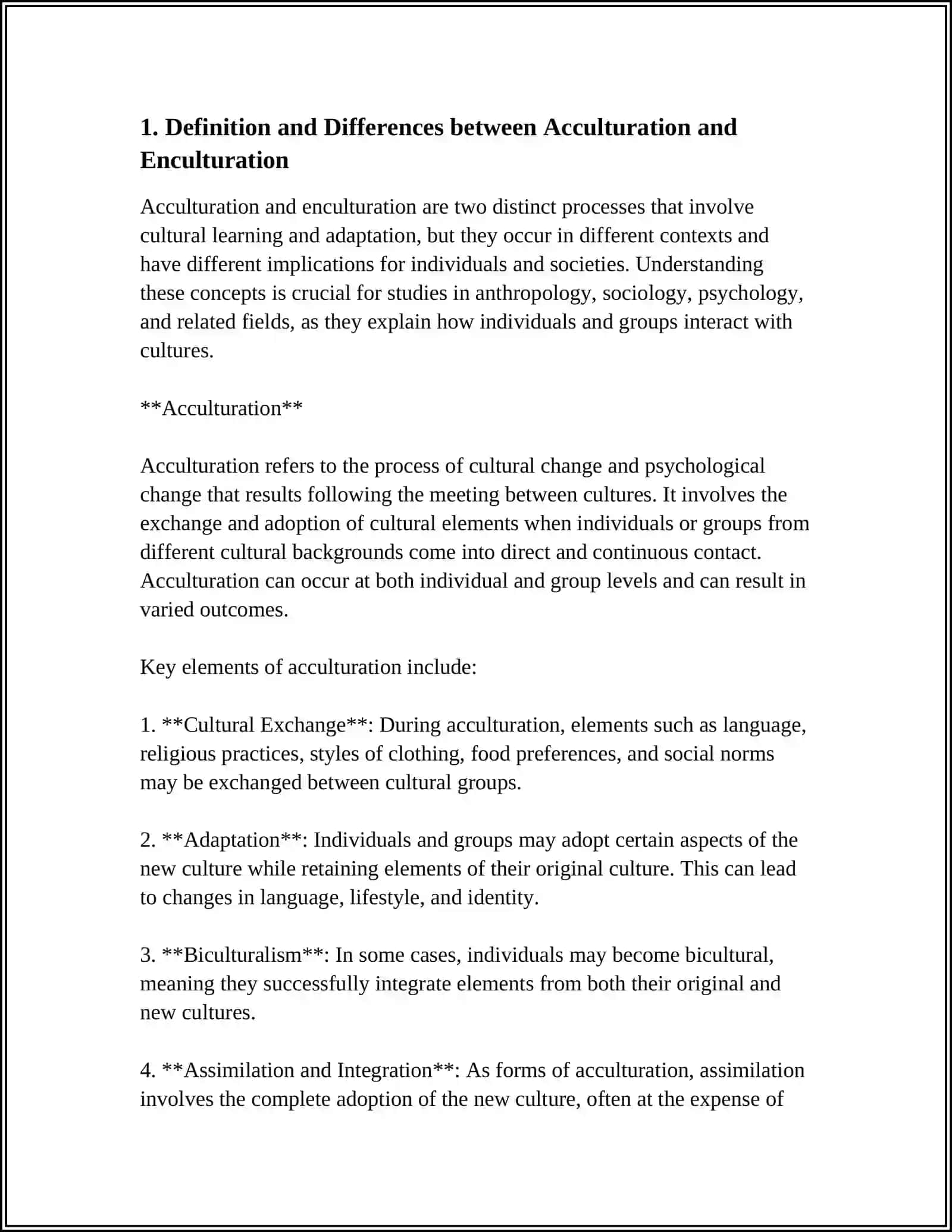 ACCULTURATION AND ENCULTURATION 3