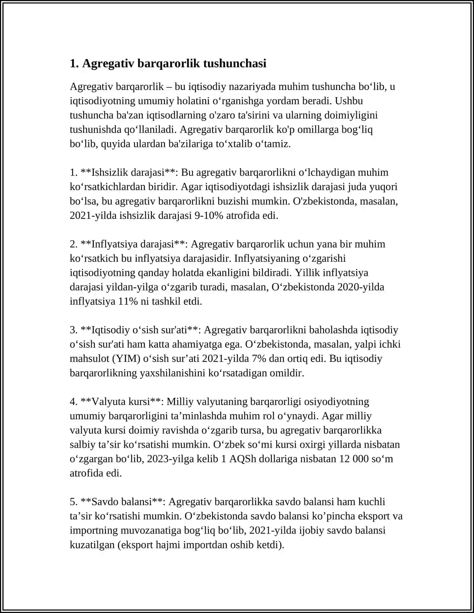AGREGATIV VA SEDIMENTATSION BARQARORLIK VA UNGA TASIR QILUVCHI OMILLAR 3
