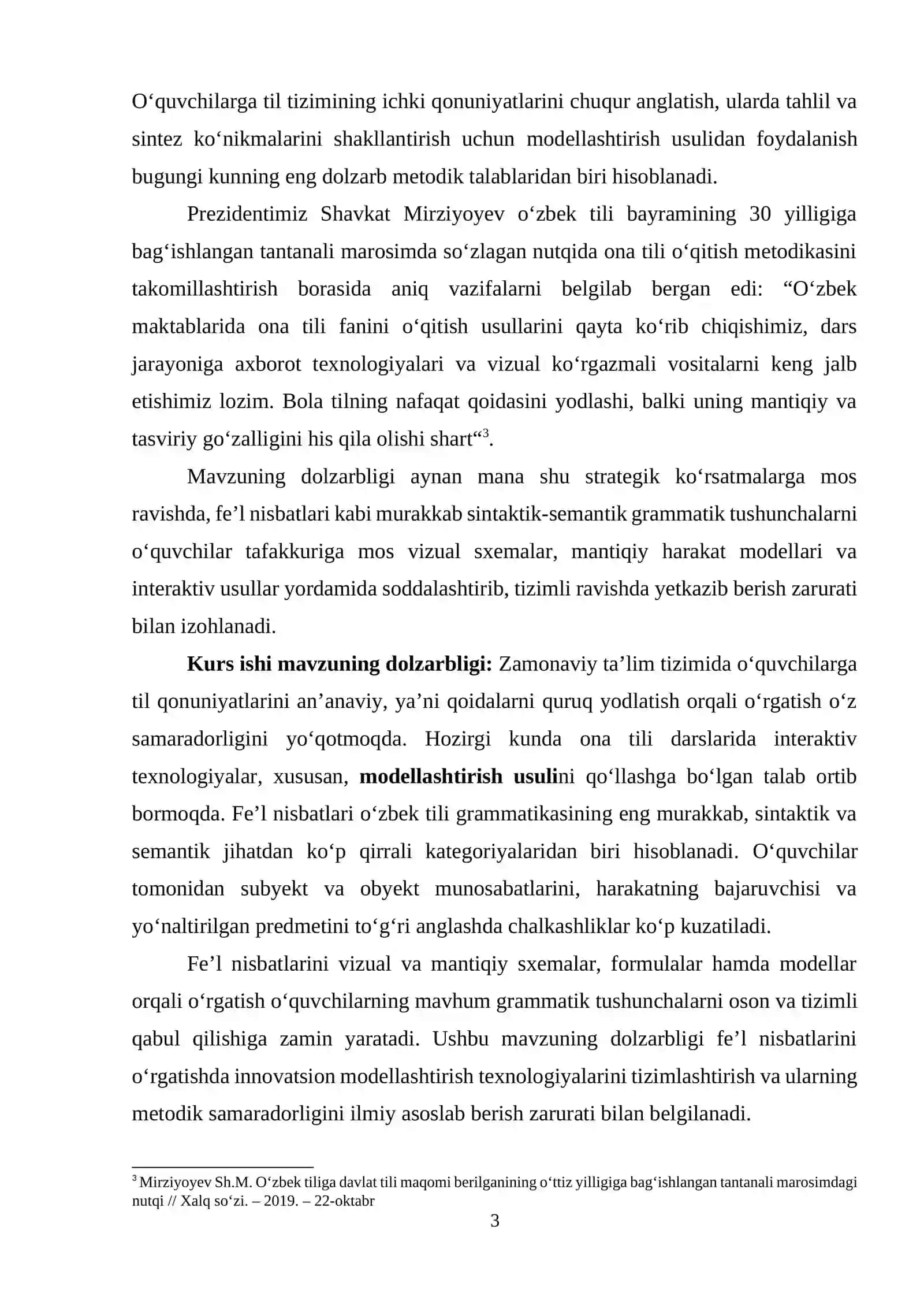 FE’L NISBATLARINI O‘RGATISHDA MODELLASHTIRISH USULIDAN FOYDALANISHNING METODIK ASOSLARI 3