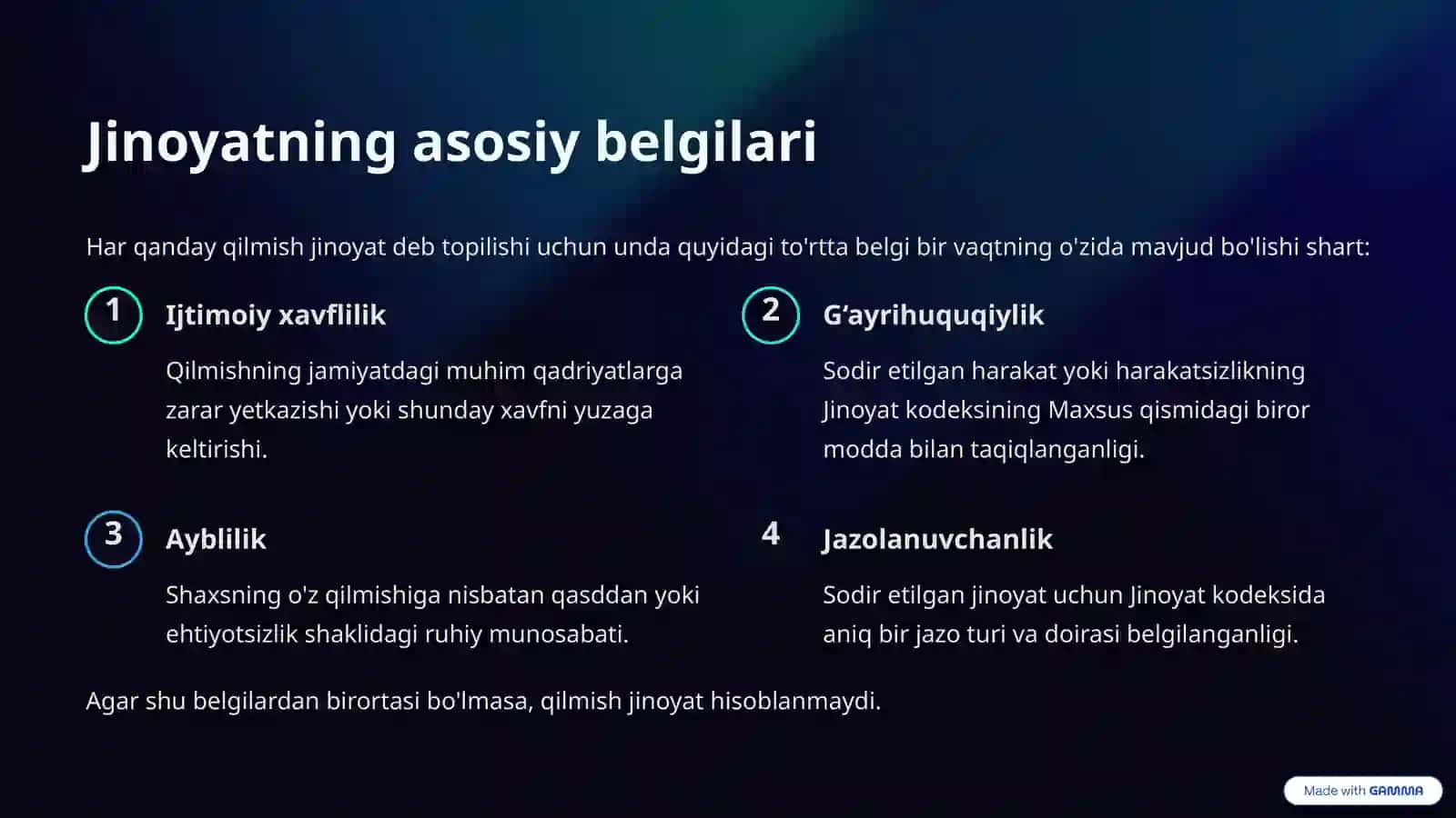 Jinoyat tushunchasi, mazmun-mohiyati 3