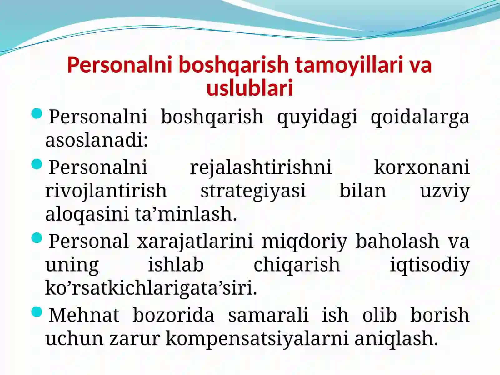 Biznes subektlari personalini boshqarish 3