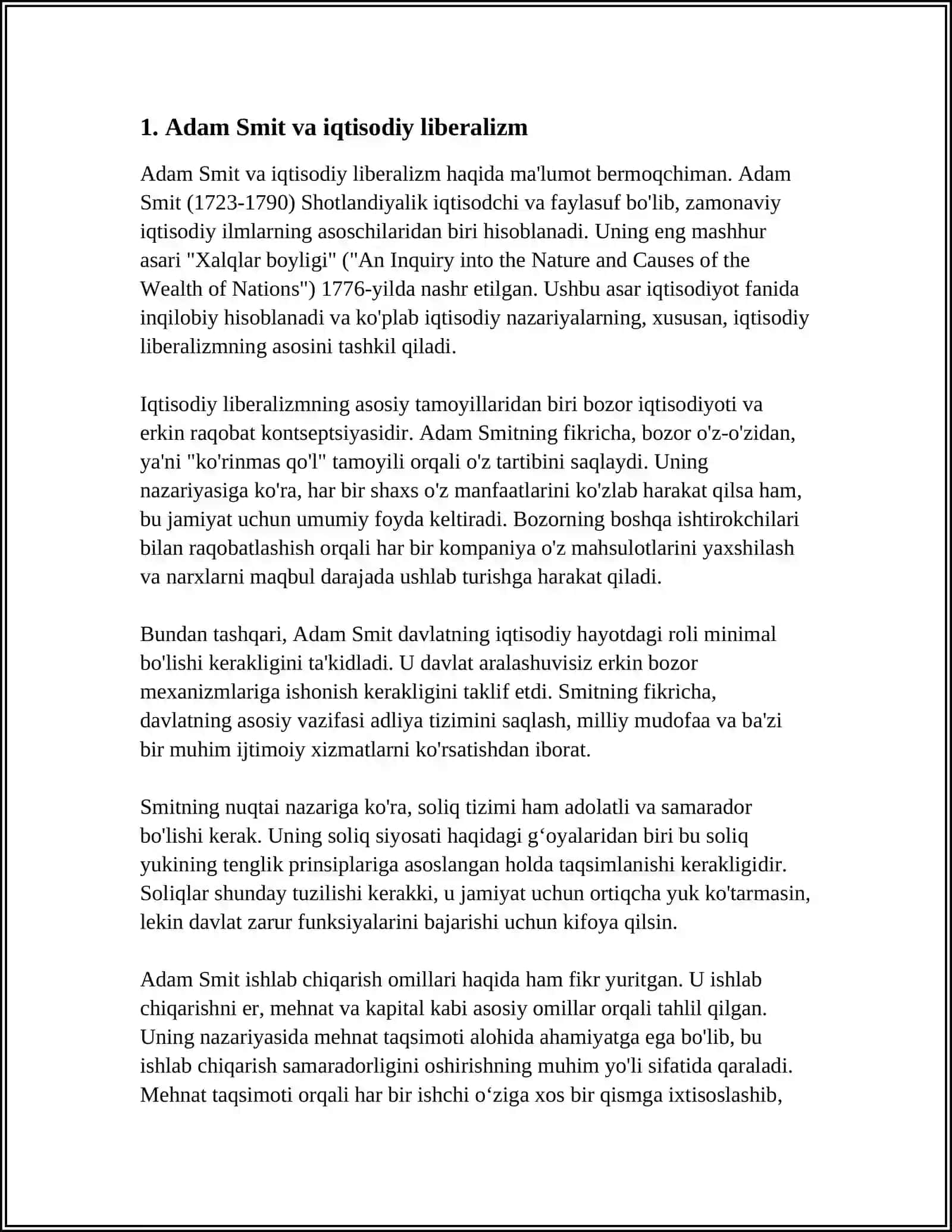 A.SMITH NING KOʻRINMAS QOʻL NAZARIYASI 3