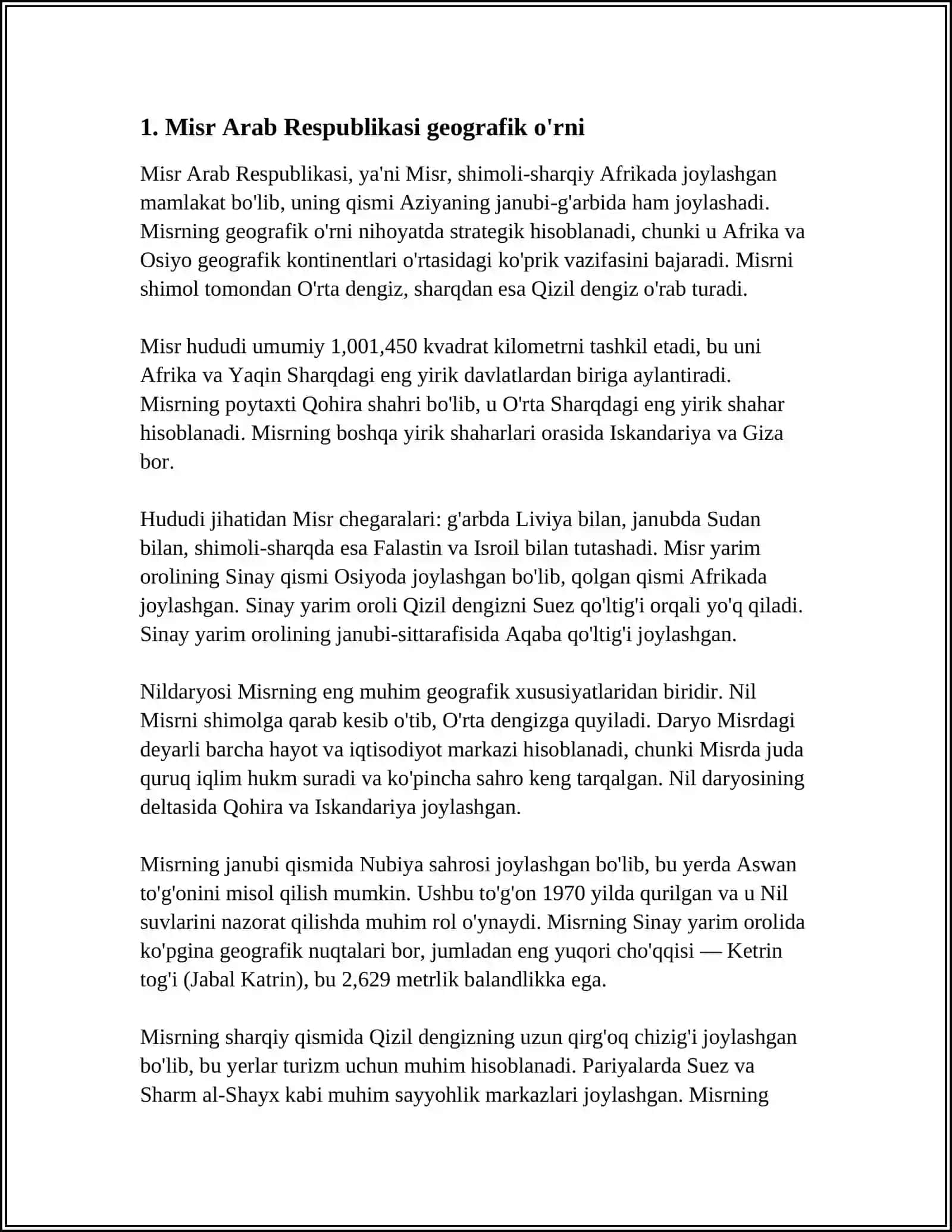 MISR ARAB RESPUBLIKASI 3