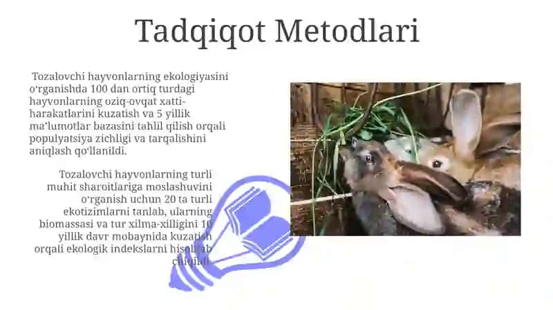 Tozalovchi Hayvonlarning Ekologiyasi 3
